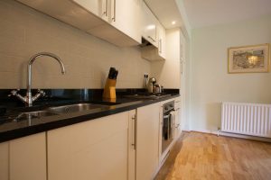 Granite worktop and integrated kitchen