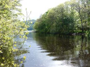 The River Tarff is popular with canoeists.