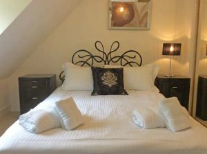 Highland Retreat master bedroom